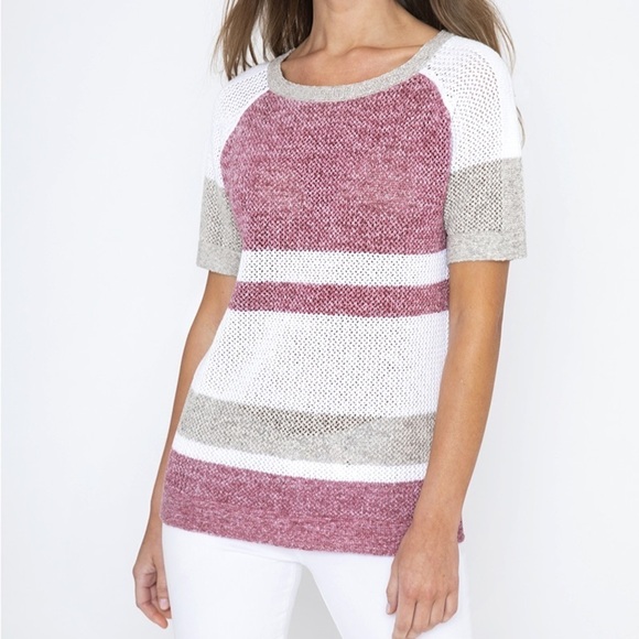 KINROSS Boardwalk Cotton Stripe Sweater - Picture 11 of 12